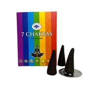Conos Incienso 7 Chakras Green Tree - Cajita de 10 Conos de Incienso - HOSTENATURA