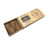 Conos Incienso de Piramide Banjara Smudge - Natural - Orgánico - Hecho a Mano - Hecho en India - 1 cajetilla de 10 piramides (Mirra)