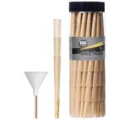 Conos - Papel enrollado preenrollado, tamaño 1 1/4, paquete de 100 rollos de papel preroll Jolly Rush