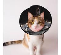 Conos personalizados para mascotas - Cono de diseño único para gatos y perros, collar para recuperación postoperatoria, cuello ajustable, realismo de fantasía M