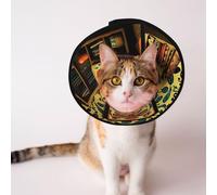 Conos personalizados para mascotas, diseño único para gatos y perros, collar para recuperación postoperatoria, cuello ajustable, arte popular nativo americano, M