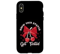 Conozca su Estado Hágase la Prueba de Conciencia sobre el SIDA Carcasa para iPhone X/XS