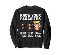 Conozca sus parásitos Anti-Trump Funny Luna Tick Democrat Sudadera