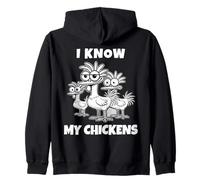 Conozco a mis Pollos. Conozco a mis Chickens. IMG Sudadera con Capucha