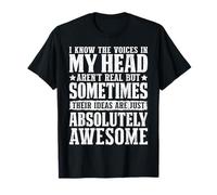 Conozco las voces en mi cabeza Chistes ingeniosos Pensamientos divertidos Camiseta
