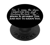 Conozco los Planes Que Tengo para ti Mensaje Cristiano PopSockets PopGrip Adhesivo