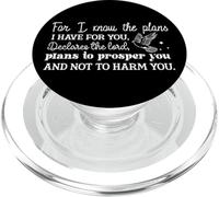Conozco los Planes Que Tengo para ti Mensaje Cristiano PopSockets PopGrip para MagSafe