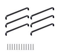 CONPHERON 6 piezas Tiradores de Muebles Cocina Manilla de Armario Aleación de Aluminio Moderno Manija del Gabinete Cajón Puerta Manijas Tiradores de Arco Distancia del orificio 192 mm