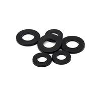 CONPHERON Arandelas Planas de Nailon Negro Arandela de Plastico M10×30×2.0 mm,20 pcs