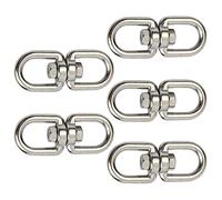 CONPHERON M4-M10 Giratorio Gancho Doble Terminado Inoxidable Acero Anillo Giratorio Ojo a Ojo Grillete Giratorio Anillo Conector Colgando Accesorios