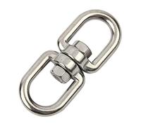 CONPHERON M4-M10 Giratorio Gancho Doble Terminado Inoxidable Acero Anillo Giratorio Ojo a Ojo Grillete Giratorio Anillo Conector Colgando Accesorios