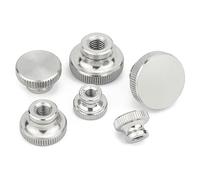 CONPHERON M5 Tuerca Moleteada de Cabeza Alta Acero Inoxidable Hoyo Ciego Rosca Hembra Tuercas de Perilla (4 Piezas)