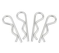 CONPHERON Pasadores Partidos R, Pasadores de Chaveta en R Acero al Carbono Pasador de Resorte M2×40mm, 50 pcs