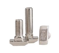 CONPHERON Pernos con ranura en T M8x30mm Acero al Carbono T Tornillos para Perfil de Aluminio Estándar Europea de la Serie 20/30/40/45