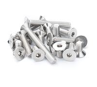 CONPHERON Tornillos Avellanados de Cabeza Allen, Acero Inoxidable Tornillo de Máquina, M4x5mm,100 pcs