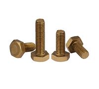 CONPHERON Tornillos Hexagonal de Latón, Pernos Hexagonal Tornillos de Máquina de Latón, M8x20 mm,2 pcs