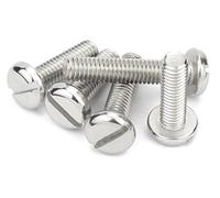 CONPHERON Tornillos Ranura con Cabeza Redonda, Tornillo Ranurado de Cabeza Redonda, Tornillos de Máquina M6×30mm, 10 pcs
