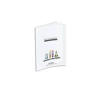 Conquant 36692 - Cuaderno clásico de trabajo práctico, tapa de polipropileno, tamaño A4, papel verde