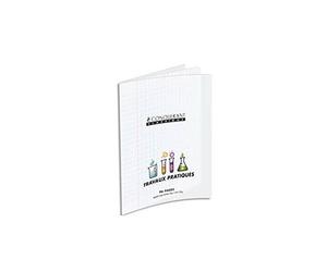 Conquant 36692 - Cuaderno clásico de trabajo práctico, tapa de polipropileno, tamaño A4, papel verde