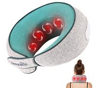 CONQUECO Masajeador Cervical con Calor: Masajeador de Cuello y Hombros Recargable, Masaje Shiatsu de Amasamiento Rotación 3D en Casa Oficina Coche, Regalo para Mamá Papá
