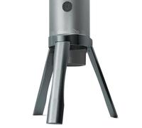 CONQUECO Soporte portátil para máquina de café: soporte de aluminio extraíble compatible con máquina espresso portátil, pequeño, plateado, PCM020-S