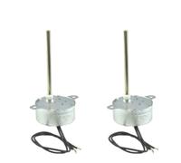CONQUERALL 2PCS Motor sincrónico TYC-40 12V 5RPM AC Eje interior Longitud 74mm Para Árbol de Navidad Luces decorativas de colores Luz LED Fibra Óptica