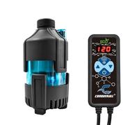 CONQUERALL CH-10 DC 24V Bomba de acuario 10W 2.80m Cabeza | 396GPH con driver de entrada de 360° y driver de 20 velocidades para peceras, nano sumideros y fuentes de mesa
