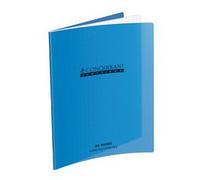 Conquérant 28794 - Cuaderno clásico con puntas, tapa de polipropileno, transparente, rígida, papel verde