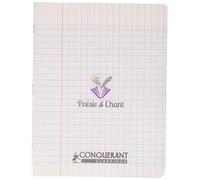 Conquérant 41499 - Cuaderno clásico con picaduras Poesía (polipropileno, papel verde)