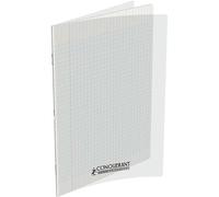 Conquérant Cuaderno clásico 24 x 32 cm grandes azulejos Seyès 48 páginas grapadas cubierta Polypro incoloro