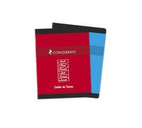 Conquérant Cuaderno de textos, 17 x 22 cm, grandes azulejos Seyès 124 páginas grapadas, cubierta para tarjetas, colores surtidos