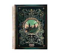 ConQuest Journals Harry Potter Agenda académica Hogwarts 2026-2027, julio - junio, 21,6 x 16,5 cm, encuadernado en espiral, páginas de planificador semanal/mensual, hojas de pegatinas, material