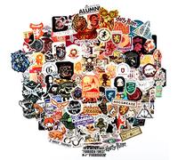 Conquest Journals Harry Potter Gryffindor Paquete de pegatinas variadas, 120 calcomanías únicas que incluyen 10 hologramas, licencia oficial, impermeable, resistente a los rayos UV y a los arañazos