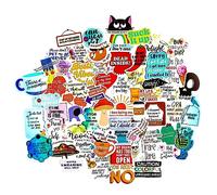 Conquest Journals - Juego de 50 pegatinas de vinilo, resistentes al agua y a los arañazos, perfectas para todos tus artilugios