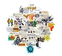 Conquest Journals - Paquete de pegatinas para diario de Johns Journal, 60 pegatinas únicas, incluyendo 5 hologramas y 5 pegatinas transparentes, impermeables, resistentes a los rayos UV y a los arañazos