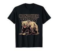 Conquista lo salvaje con el arte de la vida silvestre del oso para los amantes de la naturaleza Camiseta