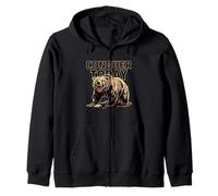 Conquista lo salvaje con el arte de la vida silvestre del oso para los amantes de la naturaleza Sudadera con Capucha