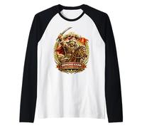 Conquistador Guerrero Genghis Khan Camiseta Manga Raglan
