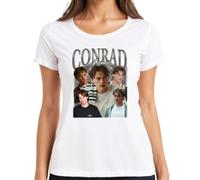 Conrad Fisher Vintage 90 The Summer I Turned Pretty - Camiseta para mujer, Blanco, S