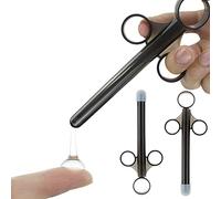 Conruich 2 jeringas de tubo lubricante, aplicador lubricante, herramientas ayuda para jeringas lubricantes reutilizables para hombres, mujeres, herramientas limpieza de ano y vagina con anillo
