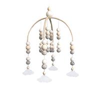 Conruich Carillones de viento para bebés, recién nacidos para habitación de los niños, campana de cama colgante, juguete para cuna, decoración de habitación infantil, adorno de madera, regalo para
