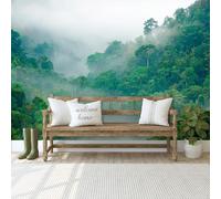 Consalnet Mural Papel Tapiz Fotográfico Bosque Brumoso Verde 144x100in
