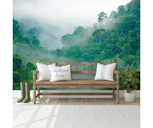 Consalnet Mural Papel Tapiz Fotográfico Bosque Brumoso Verde 144x100in