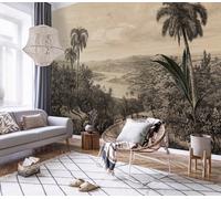 Indio Selva Pintado para Cuarto de Estar 3x2.1m Dormitorio Bosque Palmas Pared