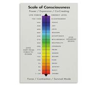 Consciousness Scale Poster Levels Emotional State Guide Art
