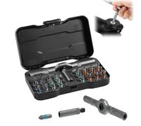 Consecutive Screwdriver, Cgctools 24 in 1 Screwdriver, Readyintend 24 in One Ratchet Screwdrivers Set, Rs1 Diy Magnetic Compact and Portable Ratchet ScrewdriverSets, Detachable for Home Repairs (A)