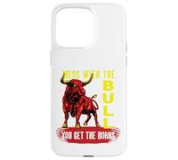 Conseguir los Cuernos con el Toro | Angry Bull Carcasa para iPhone 15 Pro MAX