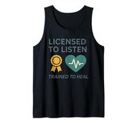 Consejero de duelo infantil Corazones curativos Apoyo trauma Camiseta sin Mangas