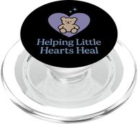 Consejero de duelo infantil Corazones curativos Apoyo trauma PopSockets PopGrip para MagSafe