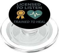 Consejero de duelo infantil Corazones curativos Apoyo trauma PopSockets PopGrip para MagSafe